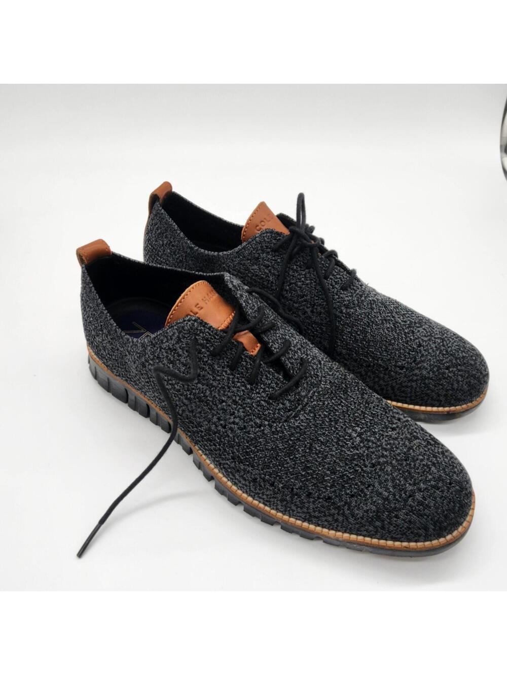 Cole Haan Zerogrand Stitchlite Oxford Shoes Black/Magnet 12 worn once